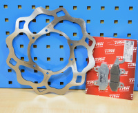 Bremsscheibe vorne + Bremsbeläge Aprilia RX 125 ab...